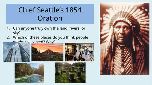 Non Fiction - Native American Chief Seattle Speech