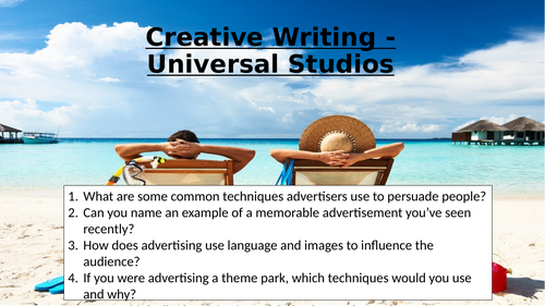 Travel Writing - Creative Writing: Universal Studios