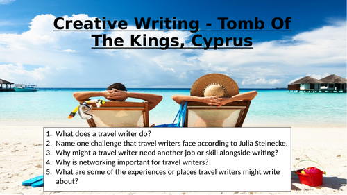 Travel Writing - Creative Writing Tomb of the Kings, Cyprus
