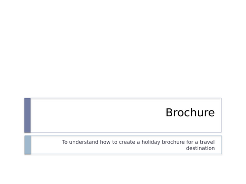Travel Writing Lesson 9 - Creating a brochure Lanzarote