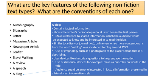 Diary Writing KS3