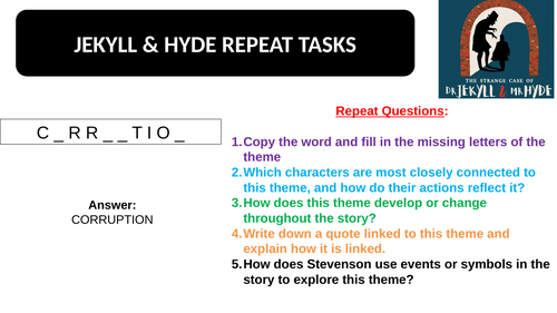 Jekyll & Hyde Literature Repeat Tasks