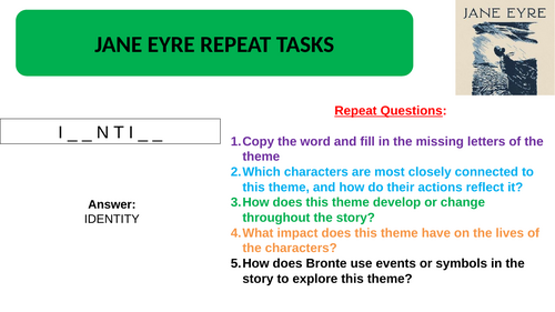 Jane Eyre Literature Repeat Tasks