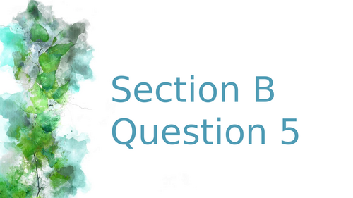 Language Paper 1 Question 5 Creative writing lesson