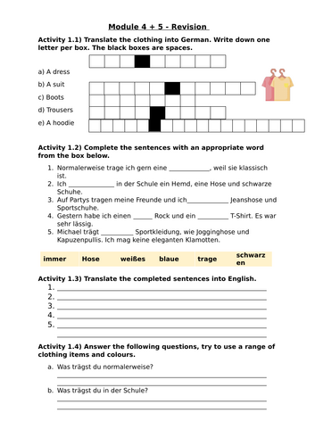 Stimmt 2 - Module 4 and 5 revision