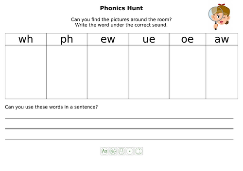 Phase 5 Phonics Hunt
