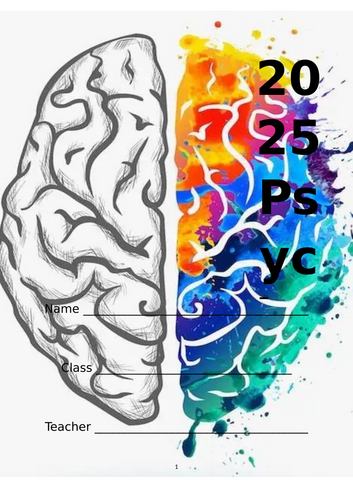 AQA Psychology Summer Work Booklet