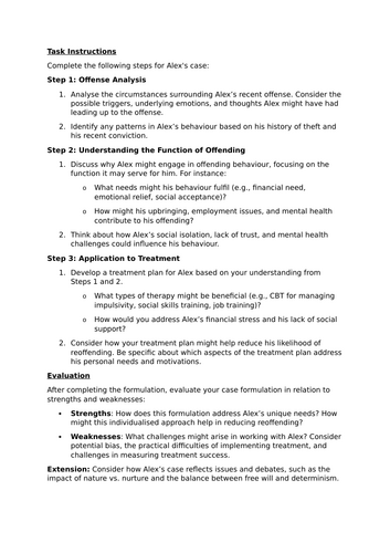 Criminological Psychology Edexcel A-Level Pack