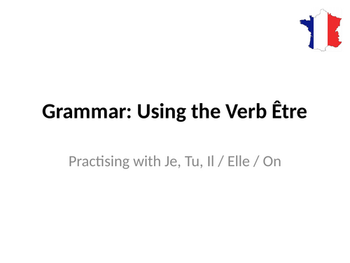 Studio 2 (Vert) - Module 3 - Mon caractère - Grammar - Être with je, tu, il/elle/on