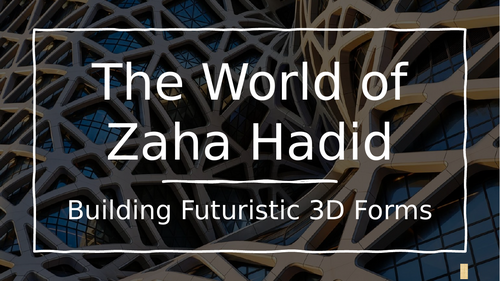 Zaha Hadid One Off Lesson- 3D Architect