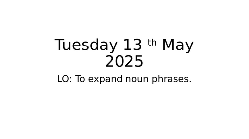 Y4 expanded noun phrases