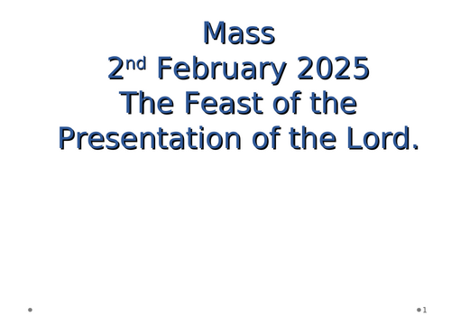 Catholic Mass for Candlemas