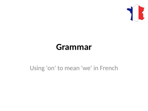 Studio 2 (Vert) - Module 3 - Ma bande de copains - Grammar - Using on to mean "we"