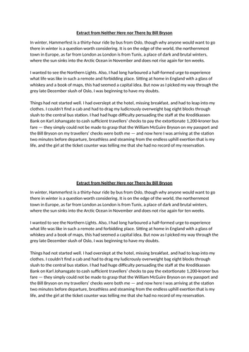 Travel Writing Lesson based on Melt by Ele Fountain