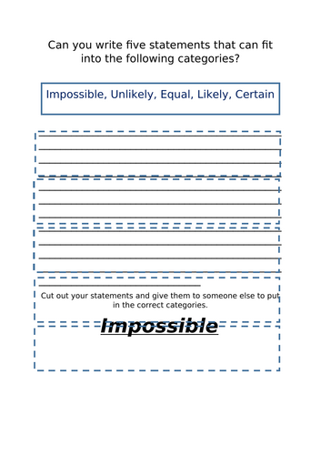 Chance and Uncertainty