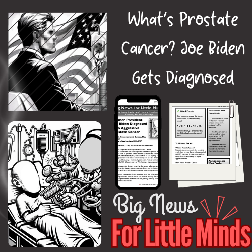 Joe Biden’s Prostate Cancer Diagnosis: Kid's Complete Article Pack & Freebies x 2 (Worksheets)!