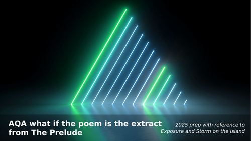 AQA 2025 The Prelude extract