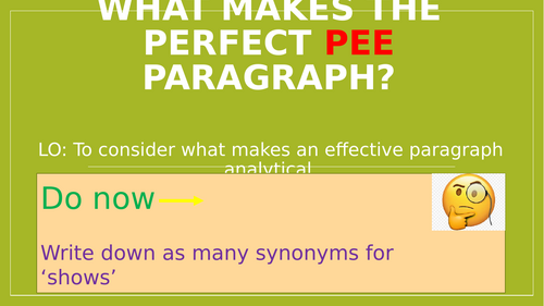 What makes the perfect PEE