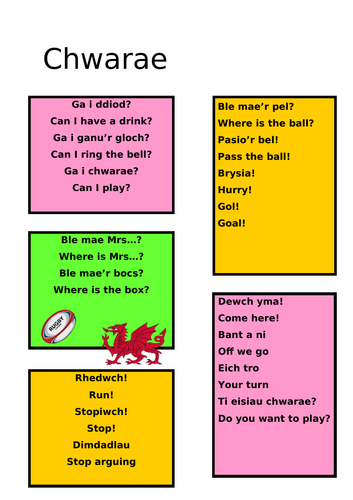 Chwarae Cymraeg
