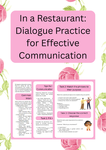 Restaurant Role-Play: Practical Dialogue for Effective Communication