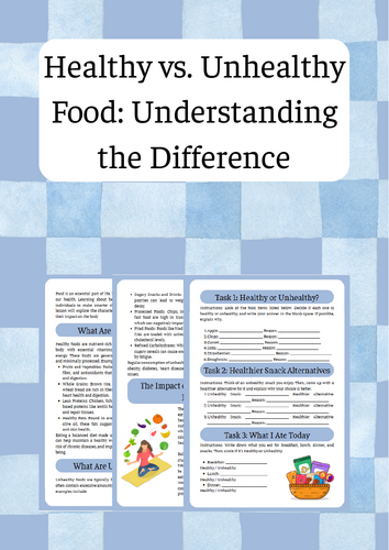 Healthy vs Unhealthy Food: Difference, Impact