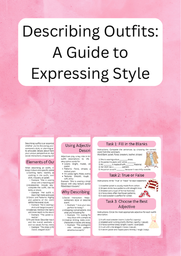 Describing Outfits: Style, Clothing, Vocabulary