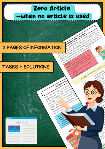 Zero Article: General, Plural, and Abstract Nouns