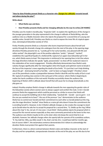 AIC - GRADE 9 Shelia's Development Essay