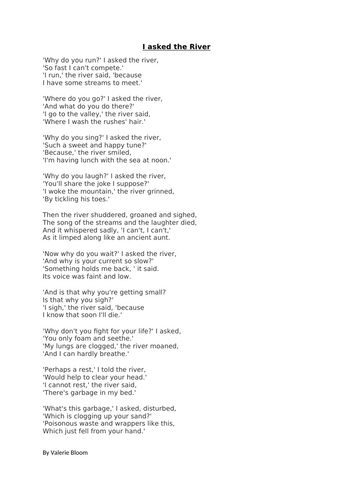 Year 3 Poetry unit of work