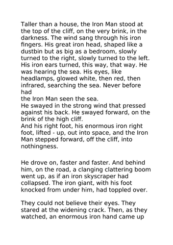 The Iron Man Character description