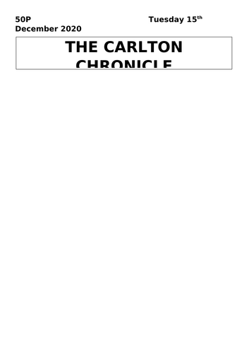 The Iron Man Newspaper report
