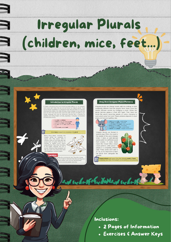 Irregular Plurals: Children, Mice, Feet, Geese