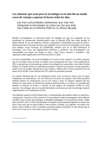 El uso de las tecnologías en los jovenes