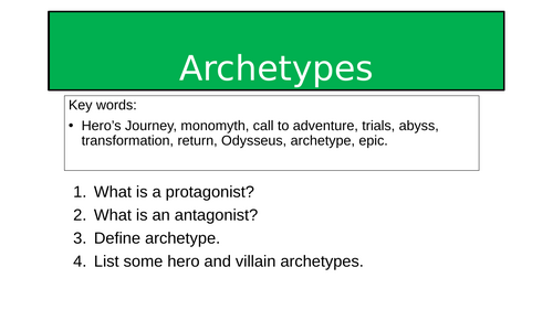 Character Archetypes in Literature