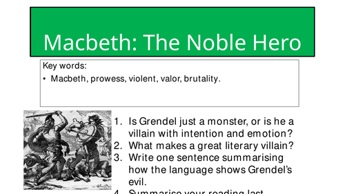 Macbeth the Noble Hero