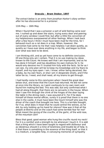 Dracula - Evaluating Jonathan As A Hero