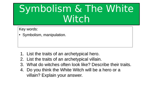 Narnia - Symbolism & the White Witch