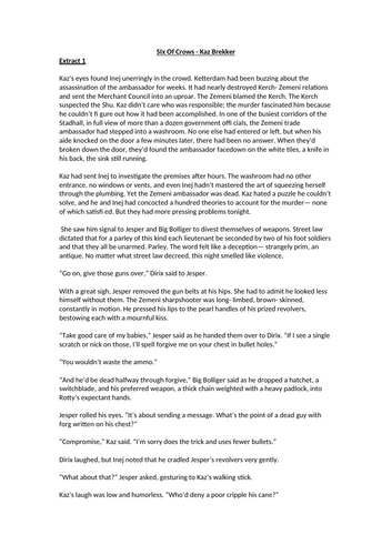 Comparing Heroes - Katniss and Kaz