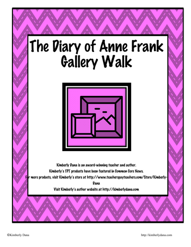 The Diary of Anne Frank Gallery Walk