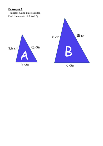 Similar shapes scale factor