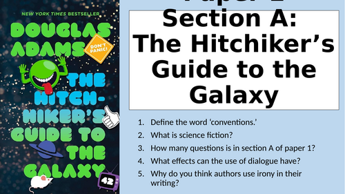 AQA English Language Paper 1 Section A - The Hitchhiker’s Guide to the Galaxy