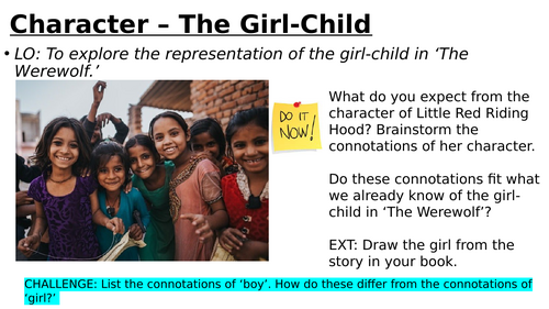 Exploring Character in the Werewolf by Angela Carter