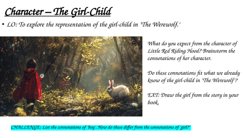 Exploring Character in the Werewolf by Angela Carter