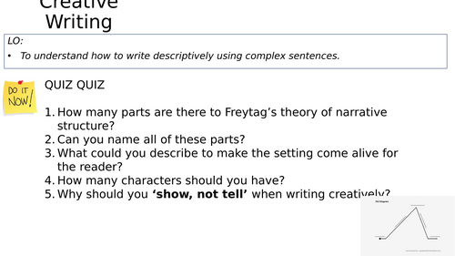 Creative Writing: Complex Sentences
