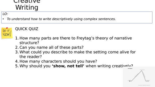 Creative Writing: Complex Sentences