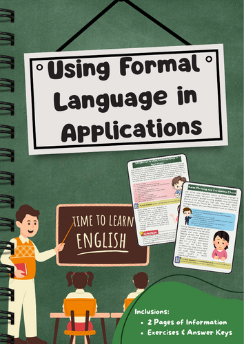 Formal Language: Job and University Applications