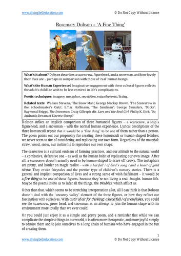 HSC Close reading notes: Rosemary Dobson, 'A Fine Thing'
