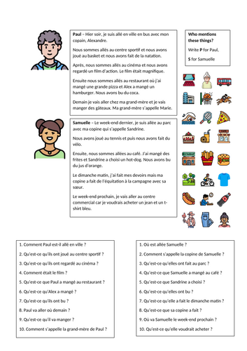 Reading for hobbies in tenses