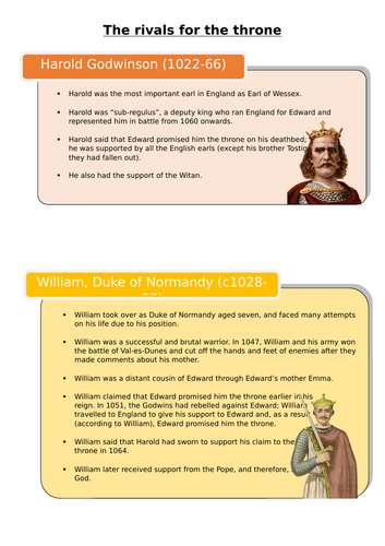AQA Norman England L3- Claims to the throne