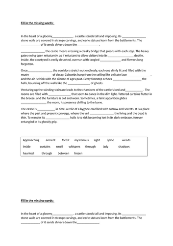 Creative Writing - Creating a Gothic Setting